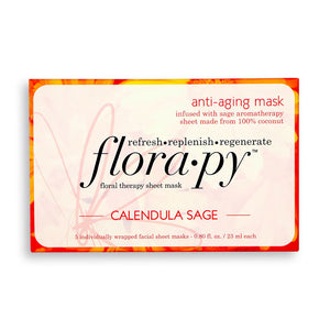 Anti-aging Aromatherapy Sheet Masks, Calendula Sage