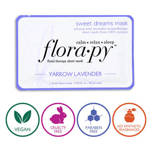 Sweet Dreams Aromatherapy Sheet Mask, Yarrow Lavender